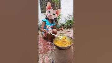 Peeling pushpa 2🤪💥💥 #trending #funnyshorts #viralshort #prachikunal1 #catvideos #cat