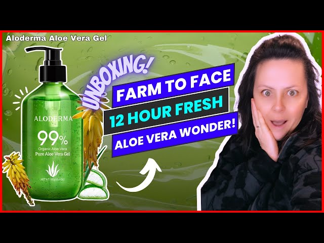 Fresh Aloe Magic! Aloderma Gel Unboxing & Review - YouTube