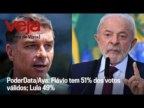 PoderData/Aya: Flávio has 51% of valid votes; Lula 49%