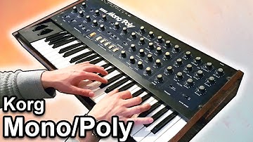 KORG MONO/POLY - Relaxing Ambient Chillout Music | Synth Demo