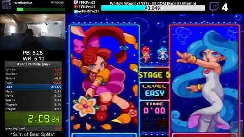 SNES - Panel de Pon - VS Mode Speedrun (Easy) - 2:22 IGT (5:22 RTA)