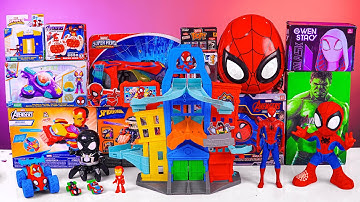 Marvel Spiderman Collection Unboxing Review| Spidey and His Amazing Friends Metals City Track Set