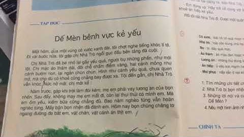 Tập đọc lớp 4: Dế Mèn bênh vực kẻ yếu. Giọng đọc: cô Hải Yến