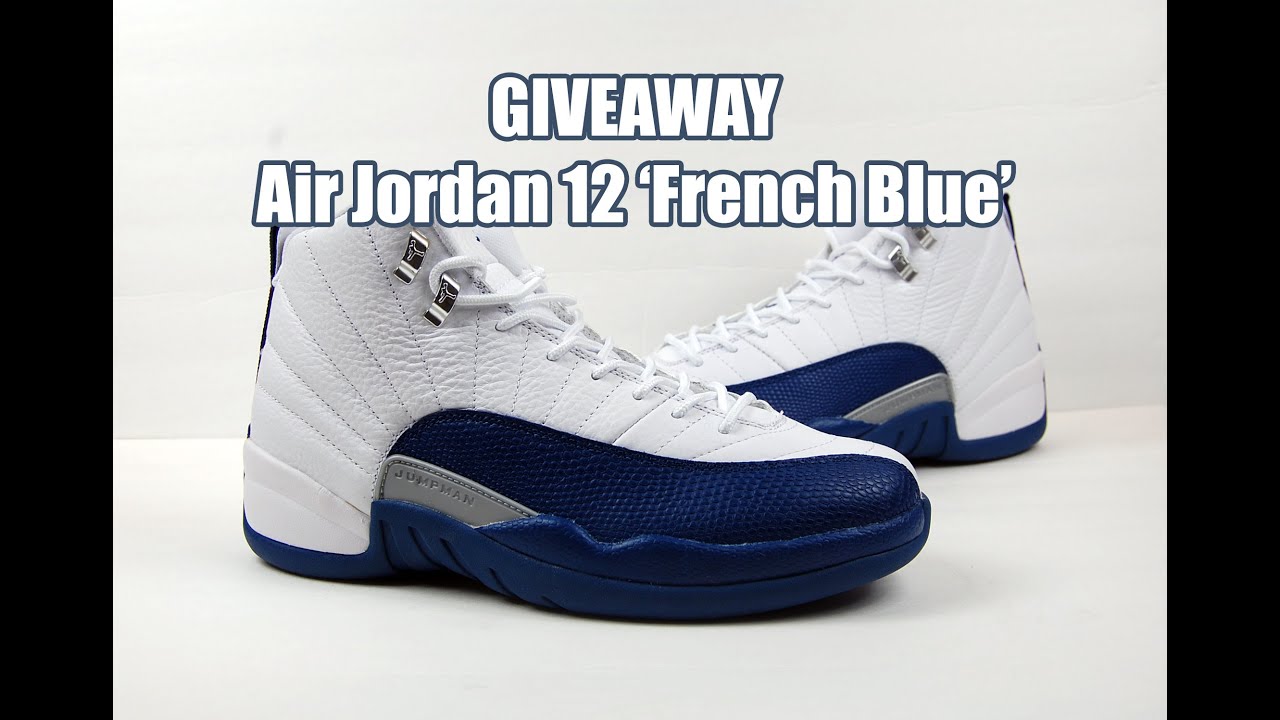 Giveaway Air Jordan 12 French Blue Sneakerfiles