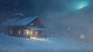 Extreme Blizzard & Epic Snowstorm Sounds at Abandoned House┇Cozy Winter Wind┇Sounds to Sleep & Relax