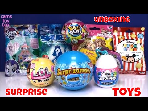 Pikmi Pops LOL Series 3 Surprise Toys Disney Tsum Tsum 9 Puchi Gumi Surprizamals LIL Sisters Kids - 동영상