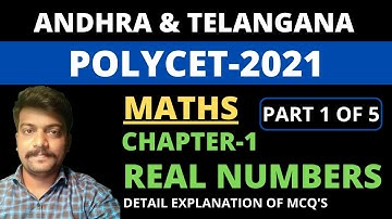 Polycet CH 1 Real Numbers PART 1 OF 5 | AP & TS Polycet