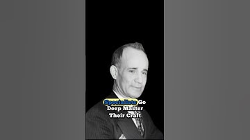 Specialists Get Rich. Generalists Stay Broke! Napoleon Hill