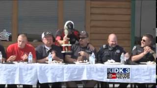 Firefighters and sheriff's deputies square off in rib-eating