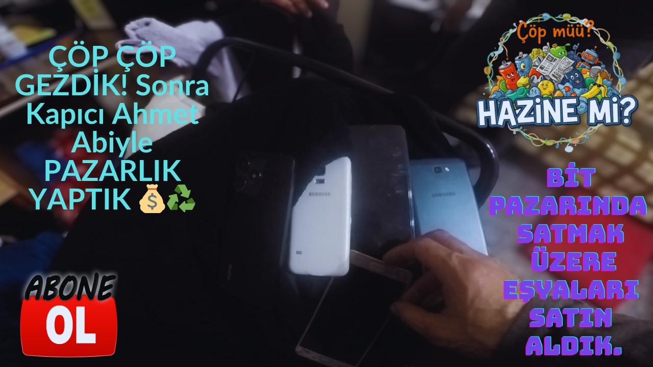 ÇÖP ÇÖP GEZDİK! Sonra Kapıcı Abiyle PAZARLIK YAPTIK - Bit Pazarı Eşyalarını Satın Aldık 💰♻️