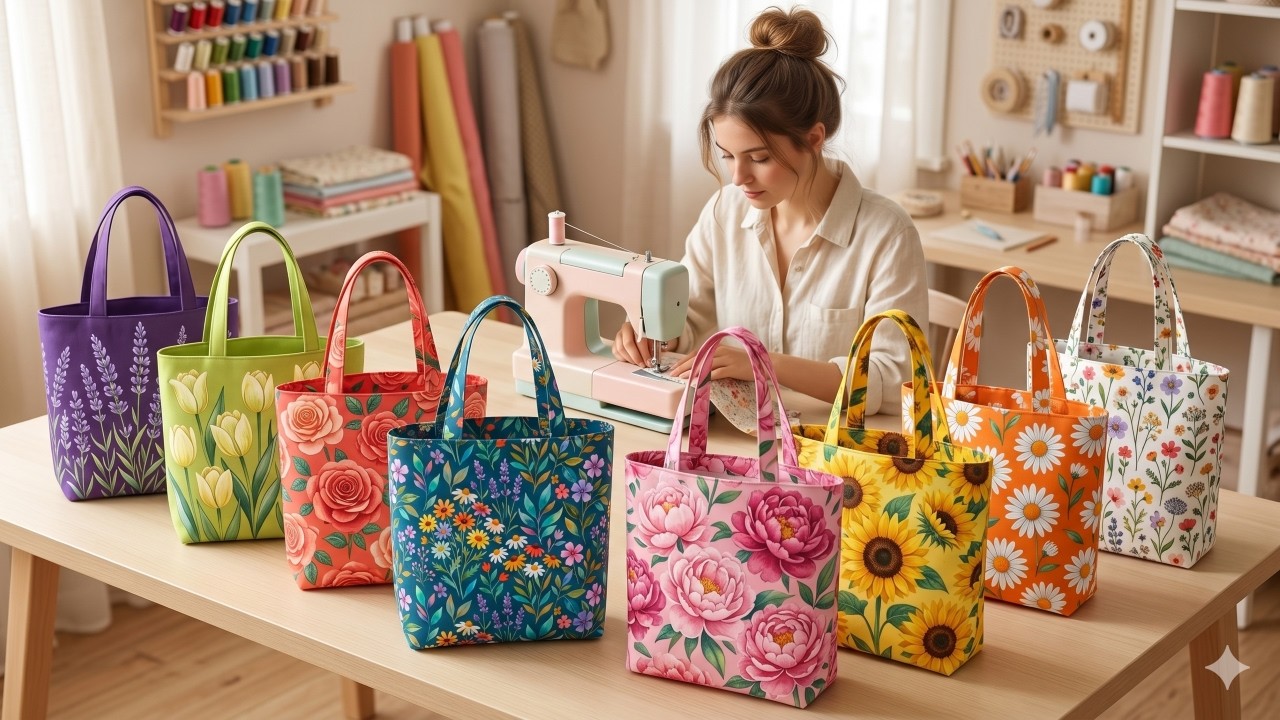 This tote bag has a sturdy zipper and is meticulously sewn 💟 Gift