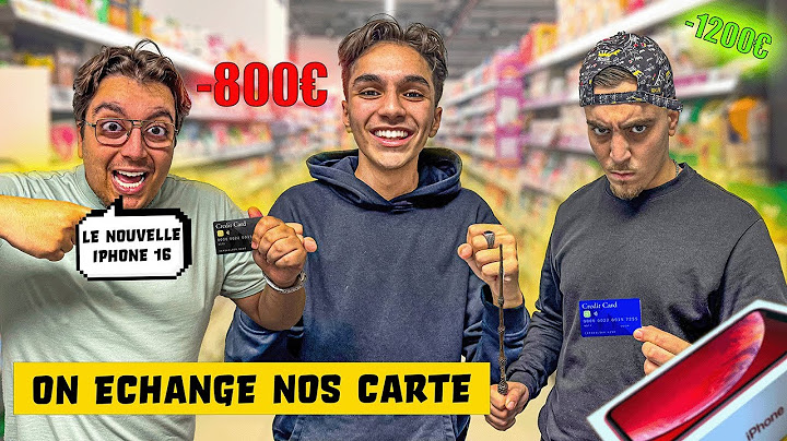24 H ON ÉCHANGE NOS CARTES BLEUES  ! ( on a pété les plombs 🥵)