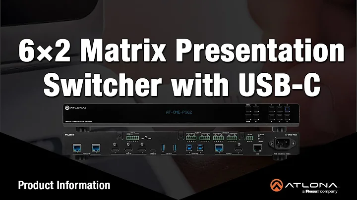 OMEGA OME-PS62: 6×2 Matrix Presentation Switcher with USB-C