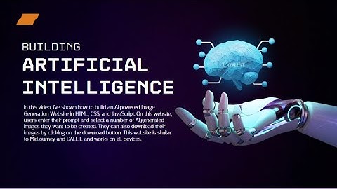 Build An AI Image Generation Website in HTML CSS and JavaScript |