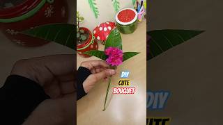 Mango Leaf 🌿 se bnae natural Bouquet 💐#leafcraft #diy #viralshort #artscraft #bouquet Sl#shortsfeed