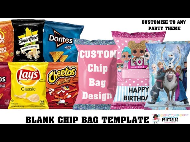 How to make Custom Party Favor Bags, Goldfish Crackers WrapperTemplate