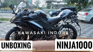 Unboxing Kawasaki ninja 1000 || Kawasaki Indore  new Z900