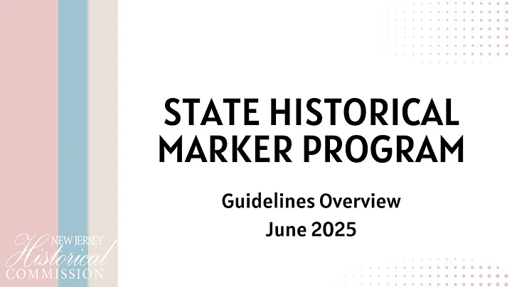 State Historical Marker Program Application Webinar 2025