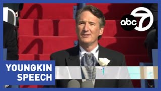 Virginia Governor Glenn Youngkin Gives His Inauguration Speech