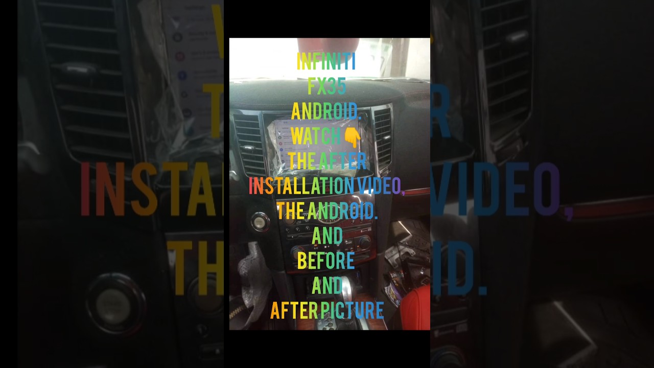 Infiniti Fx35 Android Player + Reverse Camera.