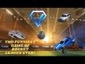 THE FUNNIEST ROCKET LEAGUE GAME EVER! (Ranked 3s)