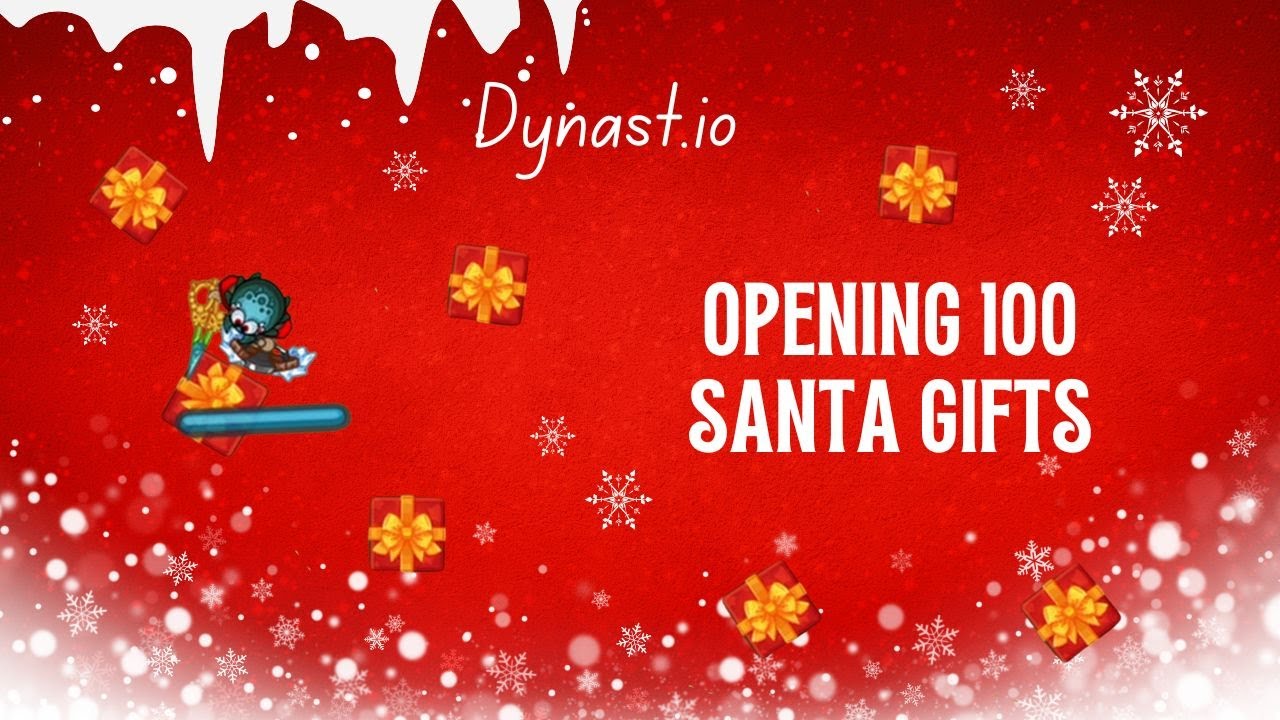 Dynast.io | Opening 100 Santa Gifts