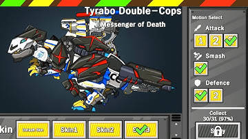 Dino Robot Battle Arena 03: Tyrabo Double-Cops - Full Skin | DCTE VN