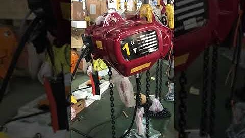 1 tonne double speed electric chain hoist with overload protection device
