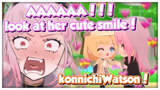 Calli Gets Cute Aggression When She Sees Ame in the New HoloVillage Game screenshot 1