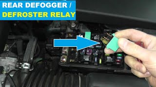 Rear Defroster Relay Test | Rear Defogger Help