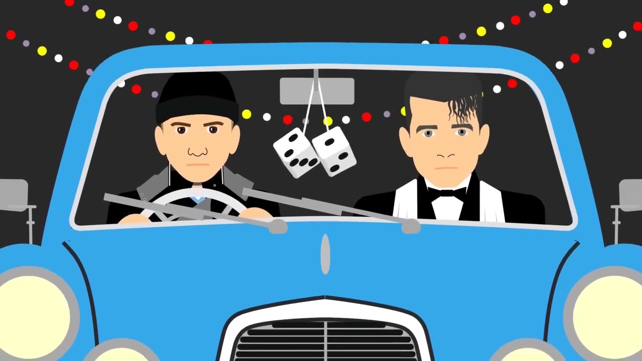 Soft Cell & The Pet Shop Boys - Purple Zone - animation by David Worth from punk rock cartoons
