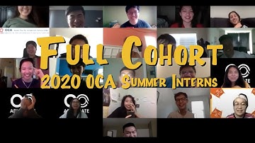 Full Cohort: 2020 OCA Summer Internship Program | Intern Introductions