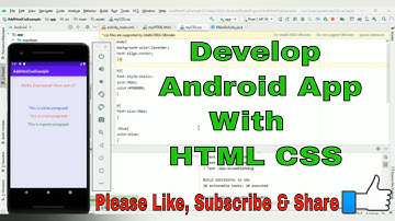 How to add HTML and CSS file into WebView in Android | Android Studio | Techno Trak