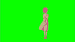 ️GREEN SCREEN EFFECTS: Serial Experiments Lain animation - animation sad