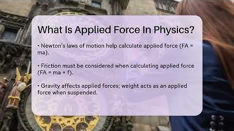 What Is Applied Force In Physics? - Physics Frontier