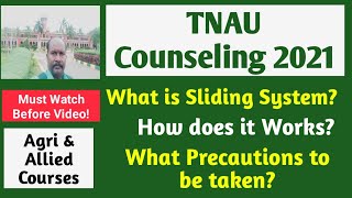 Tnau Counseling 2021 What Is Sliding System  How Does It Works  What Precautions To Be Taken