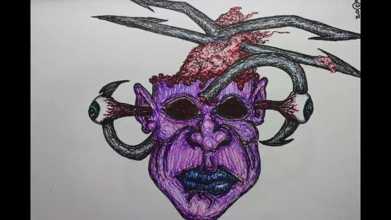 It's Crazy Trevor Noah's Illustrated Way To Induce Seizures Or A Trance State Thru Mixed Media Art