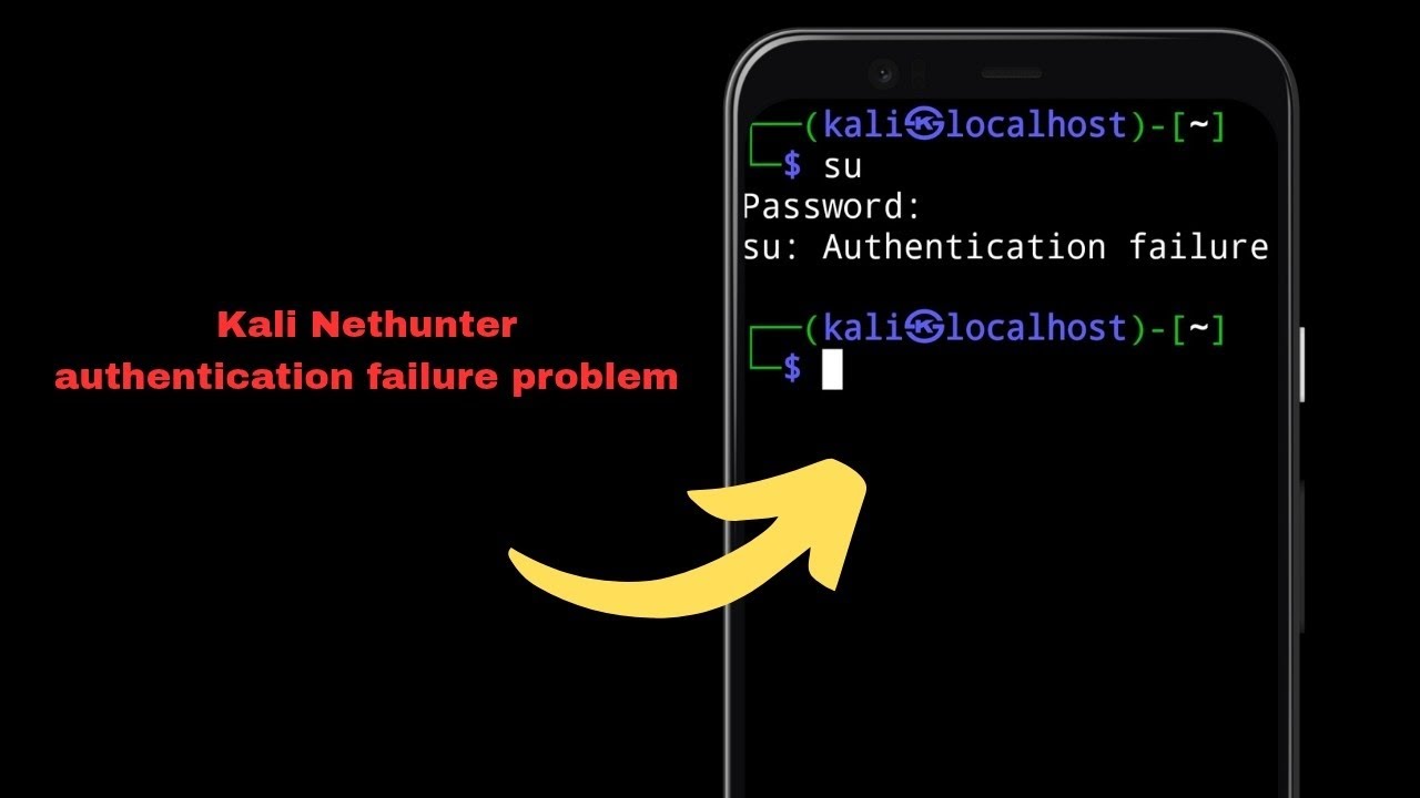 Fix Kali Linux / NetHunter Authentication Failure Error | Login Problem Solved (latest)