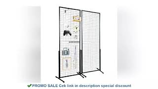 SucceBuy Grid Wall Panels Tower Wire Gridwall Display Racks Double Side Gridwall Panels for Art Craf