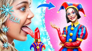 Der Erstaunliche Digitale Zirkus! Von Elsa zum Pomni Makeover! So wirst du zu Pomni!