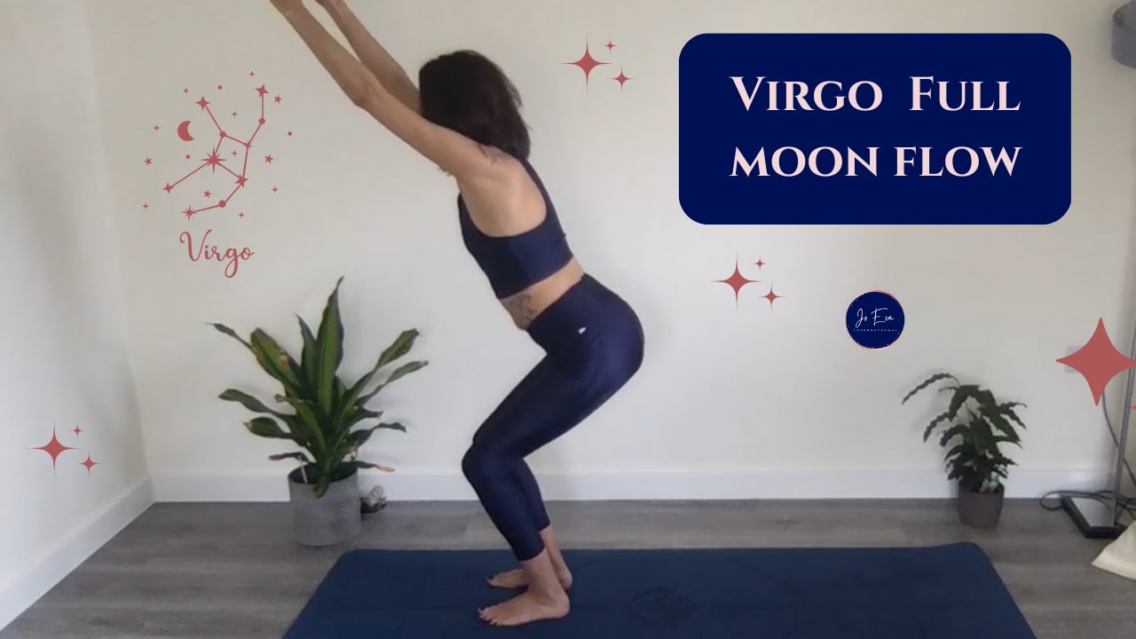 🧘🏻‍♀️🌕♍️ 30 Minute Virgo Full Moon Yoga Flow for Beginners 🧘🏻‍♀️🌕♍️