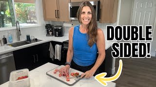 Titanium & Wheat Straw Cutting Board Review | Double-Sided Easy to Use