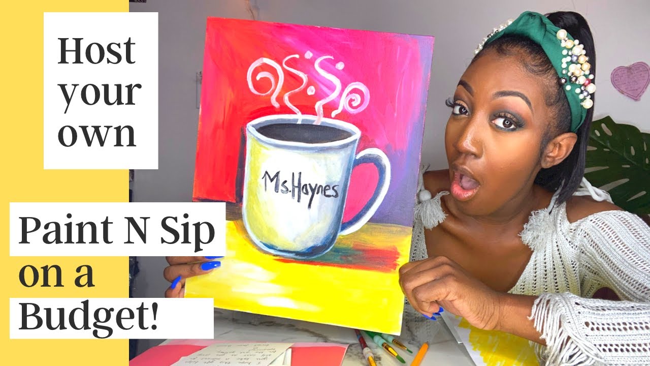 How to Host a Do It Yourself Paint and Sip at Home! Portfolio Picture  Framers