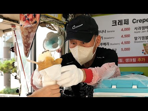 Papa's Crepe | Famous grandpa's crepe Skill | Korean Street Food