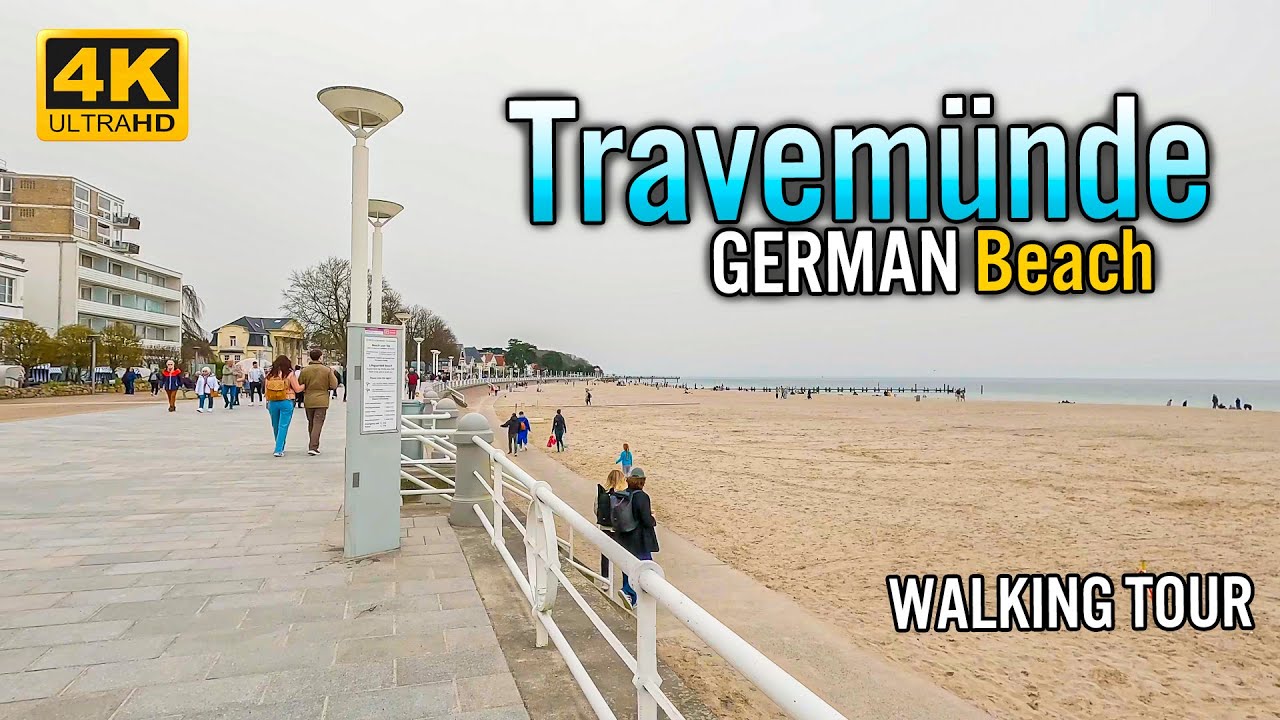 🌊 TRAVEMÜNDE GERMAN BEACH WALK | Lübeck, Germany 2024 | 4K Virtual Tour 🏖️