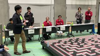 2019 Japan Classic micromouse 3rd prize -ExiaAlter Fastest run by 平松直人