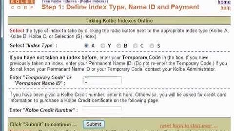 Taking A Kolbe A Index