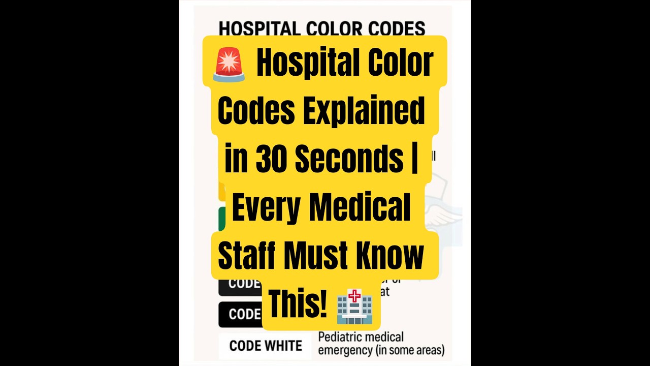 🚨 Hospital Color Codes Explained in 30 Seconds | Every Medical Staff Must Know This! 🏥 