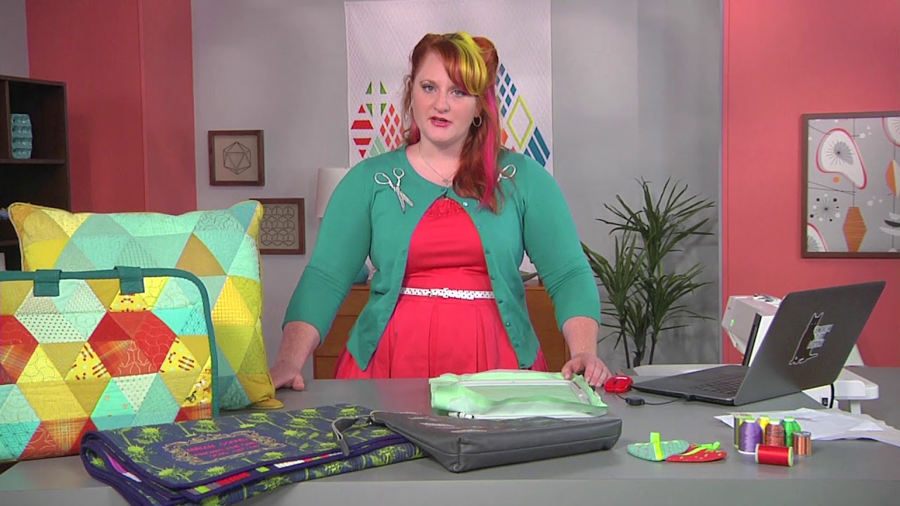 Как использовать машинную вышивку для создания собственного дизайна ткани на сайте Fresh Quilting...