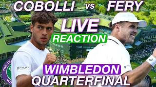 Cobolli vs Fery 2026 Wimbledon Quarterfinal | Live Reaction & Watchalong